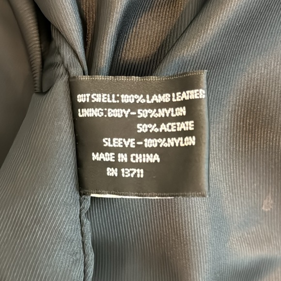 BRANDINI LEATHER MENS RACER JACKET - Picture 13 of 13